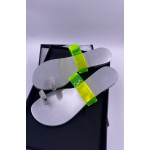 Jelly Sandals Women Summer Slippers Silver Sole Crystal Buckle Slipper