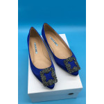 METALLIC JEWELRY BUCKLE WOMEN FLAT SHOES RainStone Flats