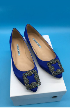 METALLIC JEWELRY BUCKLE WOMEN FLAT SHOES RainStone Flats